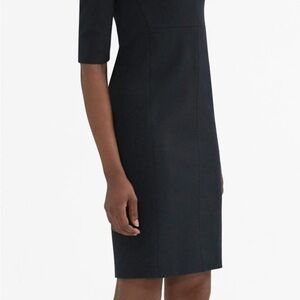 MM Lafleur Classic Black Midi Dress